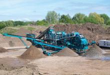 Powerscreen Aggwash mobile washing plant