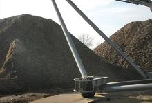 quarry aggregate piles