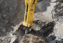 Atlas Copco breaker at work