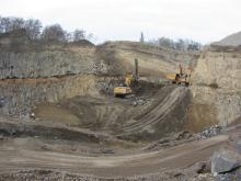 The quarry benches