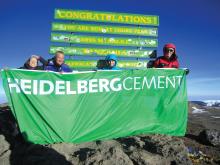 HeidelbergCement team on Mount Kilimanjaro