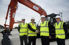 Dafydd Evans, Motsomu Sue, Jeff Cuthbert and Glyn Jones