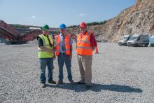 Jim Jamieson with Paul Lilley and Nigel Irvine 