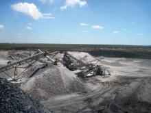 crushing and screening operation at the Oued Cherrat quarry