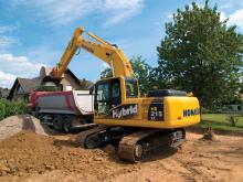 Komatsu hybrid excavator HB215LC-1