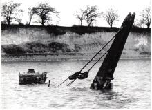 navvy submerged in the Blue Lagoon