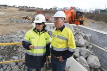 Boral’s Senior OHS adviser Natalie Constantine and Metso’s project manager John Lockard