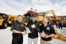 Sir Ranulph Fiennes (centre) with CESAR system