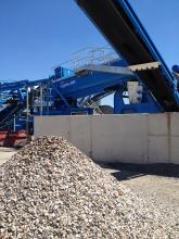 CDE Global AggMax with recycled aggregates stockpile 